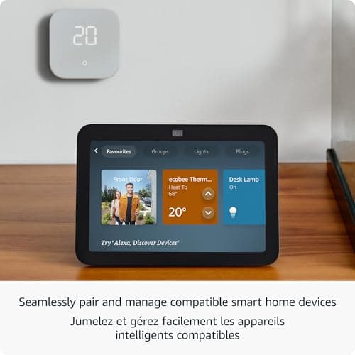 Amazon Echo Show 8, with Spatial Audio, Smart Home Hub, Charcoal, with Alexa+ Early Access — view 2