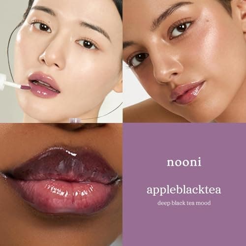 NOONI Korean Lip Oil - Appleblacktea - Plumping & Hydrating Tinted Gloss — view 3