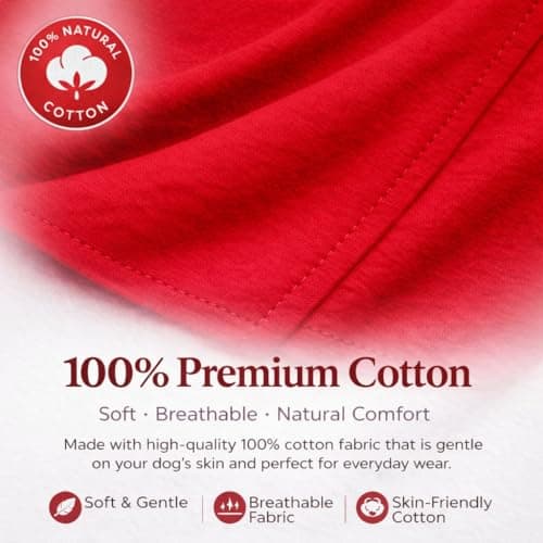Lovelonglong Pet Clothing Dog Costumes Basic Blank T-Shirt Tee Shirts for Small Dogs Red S
