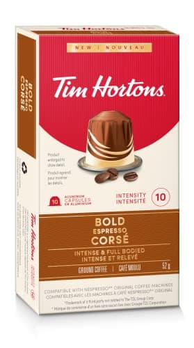 Tim Hortons Bold Espresso Capsules, Nespresso Original Line Compatible Capsules, 10 Count — view 7