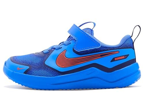 Nike Toddler Cosmic Runner Swoosh, Blue Crystal/Picante Red-Midnight Navy, 10C — view 3