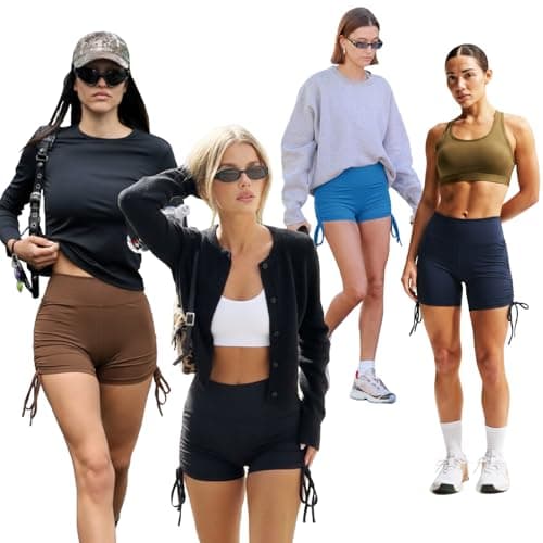 Hi Clasmix 5" Women's High Waist Biker Shorts - Running, Gym, Yoga, Cycling, Dance, Workout Athletic Shorts, Women's Sports & Recreation Shorts Sapphire Blue