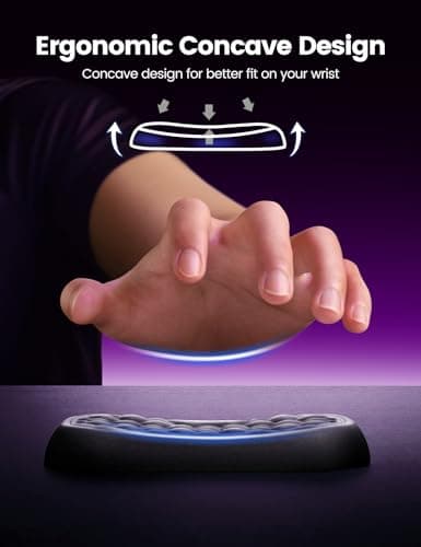 VAYDEER Keyboard and Mouse Wrist Rest Pad Set,Padded Memory Foam Hand Rest Support for Office,Computer,Laptop,Mac Typing,Ghristmas Gift for Man Who Wrist Pain Relief and Repair(Large Set) — view 4