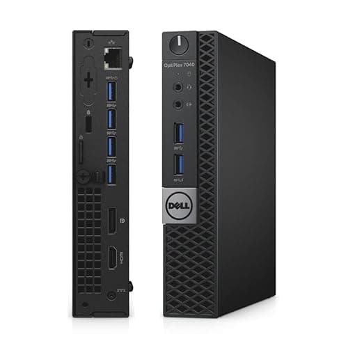 Dell Optiplex 7040 mini PC Desktop, Windows 11 Tiny Computer, Intel Core i5-6500T, 8GB RAM, 256GB SSD, RGB Keyboard, 4K Support (Renewed) — view 4