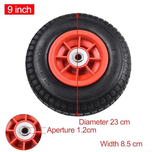 Children's Electric Vehicle Rubber Tire, Pneumatic Wheels for Ride On Cars, Inflatable Replacement Parts for 8-12 Inch Three-Wheeled Motorcycle(1.2cm 9inch) — view 3