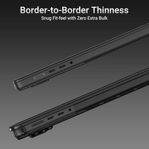 MOSISO Compatible with MacBook Pro 16 inch Case M5 2026 M4 2025 M3 M2 M1 2024-2021 A3429 A3428 A3403 A3186 A2991 A2780 A2485,Enhanced Shock-Absorbing Perimeter Matte Protective Hard Case, Space Black — view 4