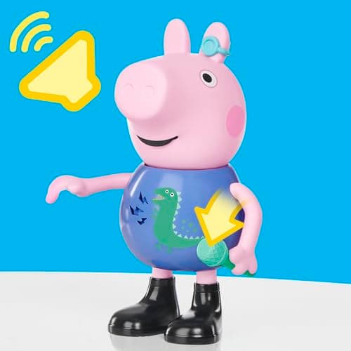Peppa Pig Joke & Sing George 8-Inch Figure, Musical Toy with 50+ Sounds and Songs, Preschool Toys for Girls and Boys Ages 3+ (English Version) — view 2
