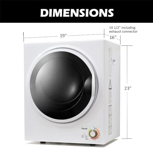 Panda Portable Clothes Dryer – 1.5 cu.ft Compact Electric Dryer, 850W, Stainless Steel Tub, 110V – Ideal for Apartments, Dorms & Small Loads — view 5