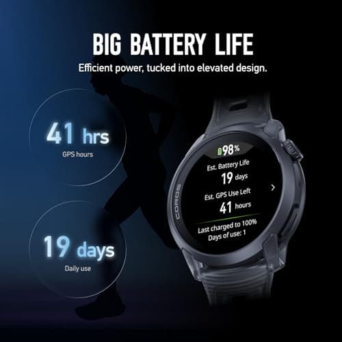 COROS PACE 4 Ultralight Sport GPS Watch, 1.2" AMOLED Touchscreen Running Watch, 19 Days of Daily use, Voice Features, Advanced Training Tools, Accurate GPS (Black Crystal, Aluminum) — view 2