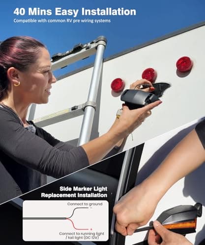 AUTO-VOX Wireless RV Backup Camera System, Rear and Side Coverage — view 5