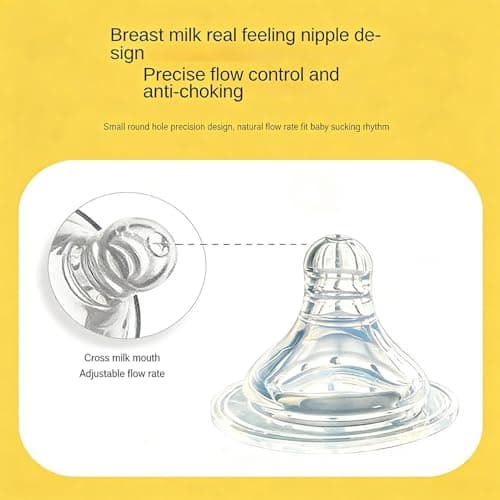 Pacifier Bottle Set, Leakproof Silicone Container, Anti Colic Feeding Tool for Boys Girls Kids Home Daycare Living Room Bedroom Camping Picnic Youth Liquid Intake Supplies Junior Care Kit Daily Wash — view 3