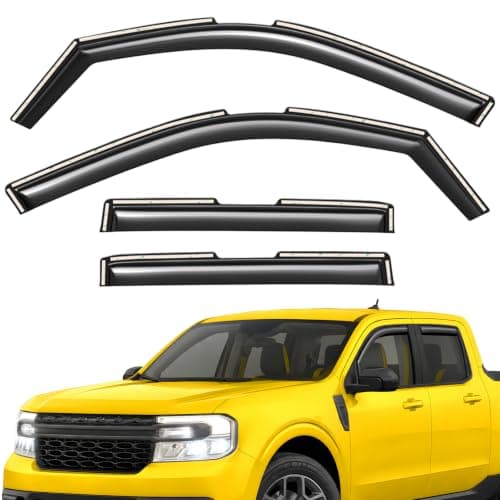 Extra Durable Window Deflectors in-Channel Window Visors Rain Guards Fit for Ford Maverick 2022-2026, Sun Visors, Wind Vent for Shades, Exterior Car Accessories - 4 pcs. AG0792