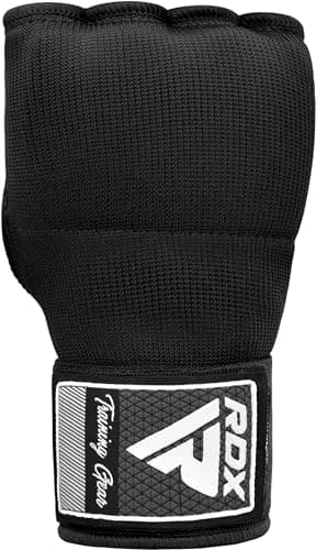RDX Gel Boxing Hand Wraps Inner Gloves, Quick 100cm Long Wrist Straps, Elasticated, Padded Fist Hand Protection, Muay Thai MMA Martial Arts Punching Speed Bag Training Bandages — view 7