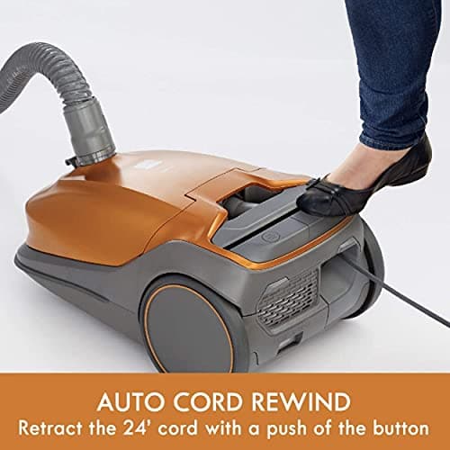 Kenmore 81214 200 Series Pet Friendly Lightweight Bagged Canister Vacuum with HEPA, 2 Motor System, and 3 Cleaning Tools-Orange — view 4