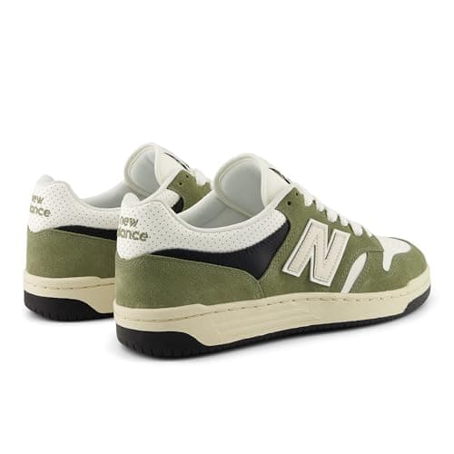 New Balance Men's 480 V1 Premium Sneaker, Dark Olivine/Sea Salt, 10.5 M — view 4