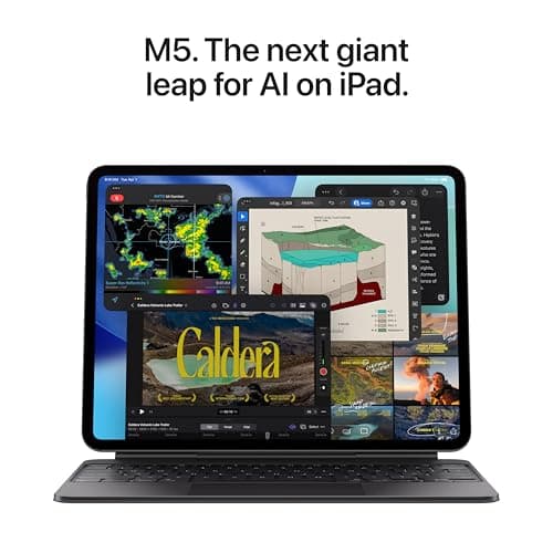 Apple iPad Pro 13-inch (M5): Ultra Retina XDR Display, 256GB, Landscape 12MP Front Camera/12MP Back Camera, LiDAR Scanner, Wi-Fi 7 with Apple N1, Face ID, All-Day Battery Life — Space Black — view 2