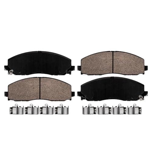 Detroit Axle - Front Brake Kit for Chrysler Town & Country Voyager Pacifica Dodge Grand Caravan Journey Ram C/V, Drilled & Slotted Brake Rotors Ceramic Brakes Pads Replacement 12.99" inch Rotor — view 7