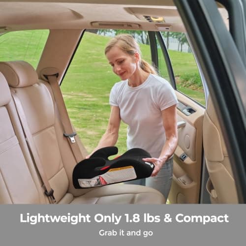 Diono Solana Lite Backless Booster Car Seat Pack of 2, Lightweight & Portable for Travel, Machine Washable Covers, 40-100 lbs, Black Storm — view 5