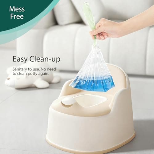 100 Disposable Potty Liners for Toddlers, Easy Cleanup, for Home & Travel — view 5