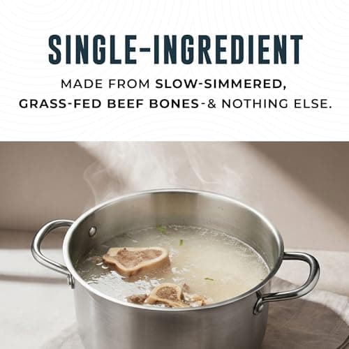 Beef Bone Broth Powder - 21g Protein & 16g Collagen - Grass-Fed Bone Broth Protein Powder - Unflavoured, Single Ingredient & No Additives - Keto, Paleo, Dairy-Free & Non-GMO - 907g (41 Servings) — view 6