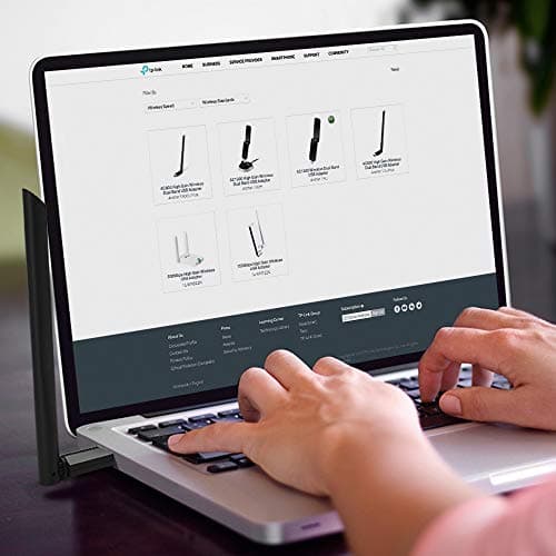TP-Link USB WiFi Adapter for Desktop PC (Archer T3U Plus) - AC1300Mbps USB 3.0 WiFi Dual Band Network Adapter with 2.4GHz/5GHz High Gain Antenna, MU-MIMO, Windows 11/10/8.1/8/7/XP, Mac OS 10.9-10.15 — view 4