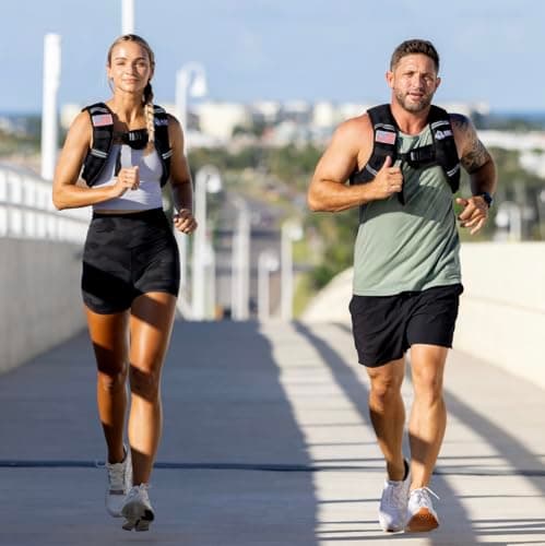 Roc Outdoors Weighted Vest W/ Rub-Free Technology for Woman and Men, 5lb/10lb/15lb/20lb/30lb Weight Vest with Reflective Stripe for Workout, Strength Training, Running, Walking, Fitness, Weight Training, Weight Loss, Weightlifting (Black, 5lb) — view 5