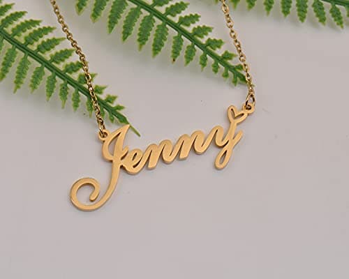 RONKAH Mckenna Custom Personalized Name Necklace Pendant Necklace with Heart Customized Necklace Best Gift for Women Christmas Valentine's Day Mother's Day Birthday AU — view 6