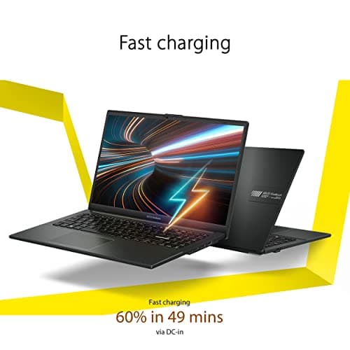 ASUS Vivobook Go 15.6” FHD Slim Laptop, AMD Ryzen 3 7320U Quad Core Processor, 8GB DDR5 RAM, 128GB SSD, Windows 11 Home, Fast Charging, Webcam Sheild, Military Grade Durability, Black, E1504FA-AS33 — view 4