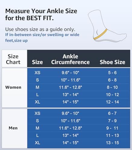 WHCOOL Slim-Fit Ankle Brace for Sprained Ankle, Quick Lace Up Ankle Support for Women Men with 2 Auto-Shaped Pads, Air Fabric Cool Ankle Stabilizer for Injury Recover, Running,Sports,XS(9.6”-10”) — view 4