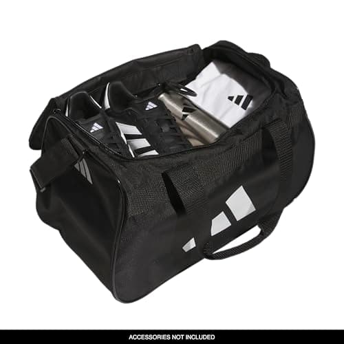 adidas Power Gym Bag – Lightweight Small Duffel, Black/White, OSFA — view 3