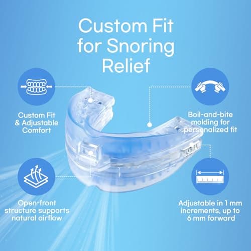 Anti Snoring Devices Mouth Guard: Adjustable Snoring Solution for Better Sleep - Snore Stopper for Men and Women — view 5