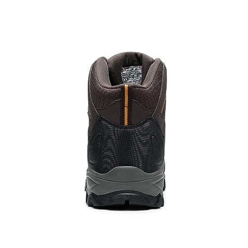 NORTIV 8 Men's Ankle High Waterproof Hiking Boots Outdoor Lightweight Shoes Trekking Trails Armadillo,Size 10.5,Brown/Black/Tan,160448_M — view 6