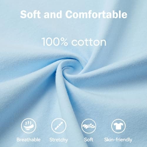 Mocolerno 6 Pack Boys Shirts Cotton Short Sleeve Shirts for Boys Kids T Shirts Clothes Youth Summer Tops for Toddler(2T-14Y) — view 3