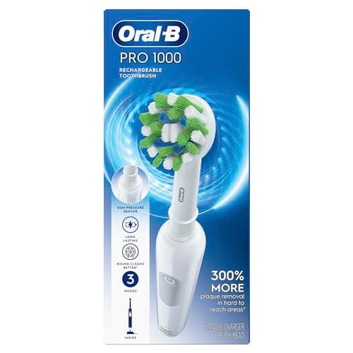Oral-B Pro 1000 Rechargeable Electric Toothbrush, White — view 7