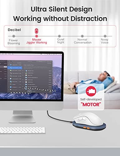 Vaydeer Ultra Slim Mouse Mover, Air 3 Mouse Jiggler with Adjustable Running Timer, Undetectable & Noiseless, Simulates Realistic Movement, Driver-Free Shaker for Keeping The PC Active (Dark Green) — view 3