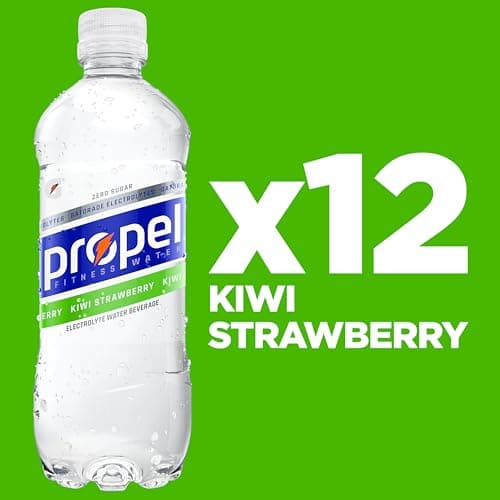 Propel, Kiwi Strawberry, Zero Calorie Sports Drinking Water with Electrolytes and Vitamins C&E, 16.9 Fl Oz (12 Count) — view 2