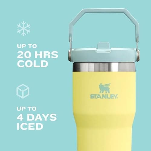 STANLEY IceFlow 2.0 Flip Straw Tumbler with Handle 30 oz | Twist On Lid and Flip Up Straw | Leak Resistant Water Bottle | Insulated Stainless Steel | BPA-Free | Dew Drop — view 4