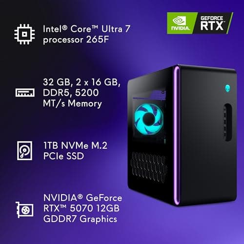 Alienware Aurora Gaming Desktop, RTX 5070, Intel Core Ultra 7 265F — view 11