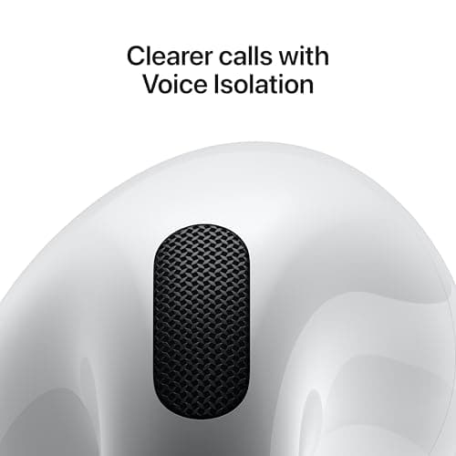 Apple AirPods 4 Wireless Earbuds, Bluetooth Headphones, Personalized Spatial Audio, Sweat and Water Resistant, USB-C Charging Case, H2 Chip, Up to 30 Hours of Battery Life, Effortless Setup for iPhone — view 4