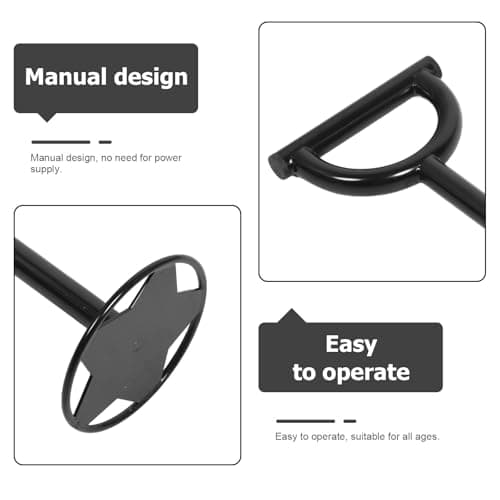 GALPADA Manual Trash Compactor Tool for Kitchen and Outdoor Bin with Ergonomic Handle, Carbon Steel Construction, Sturdy Garbage Can Pressing Tool for Sustainable Waste Compression — view 2