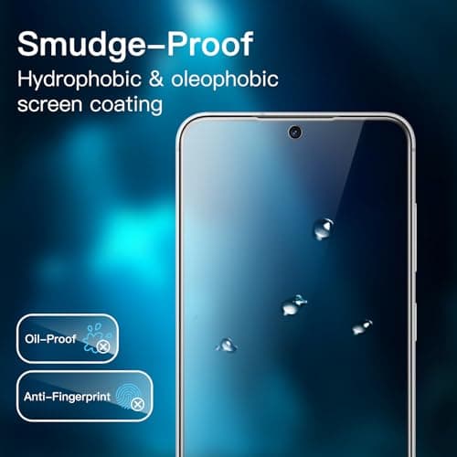 JETech Screen Protector for Samsung Galaxy S24 5G 6.2-Inch, Tempered Glass Film, Fingerprint ID Compatible, HD Clear, 3-Pack — view 6