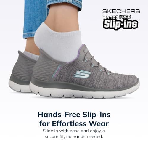 Skechers Women's Summits Sneaker, Grey Mint, 8