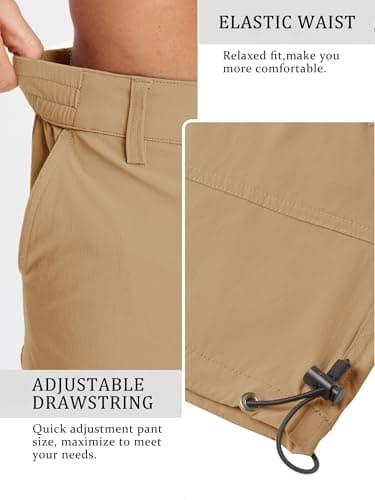 TACVASEN Training Shorts for Men Outdoors Athletic Workout Shorts Relaxed Fit Cargo Short Quick Dry Pockets Khaki, 34 — view 4