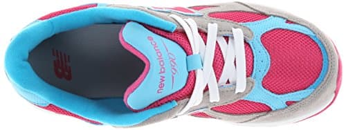 New Balance Kid's 990 V3 Lace-Up Sneaker, Silver/Blue, 6 M US Big Kid (8-12 Years) — view 4