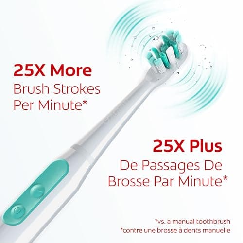 Colgate Total Adult Sonic Toothbrush, Soft Bristled Battery Powered Electric Toothbrush, Fights Cavities, Plaque, Gingivitis, Bad Breath, Stains, and More, 30,000 Brush Strokes Per Minute, 1 Pack — view 2