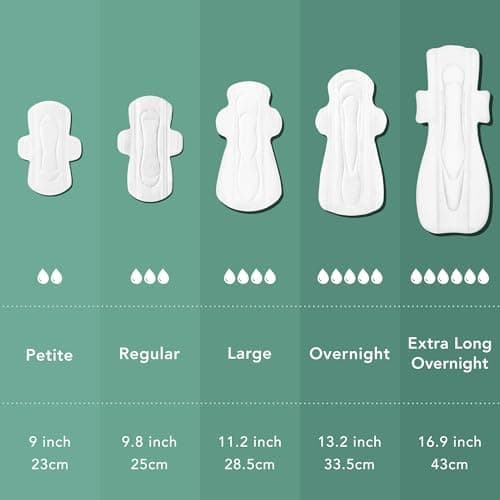 Rael Organic Cotton Cover Pads - Regular Absorbency, Unscented, Ultra Thin Pads with Wings for Women (56 Total) — view 3