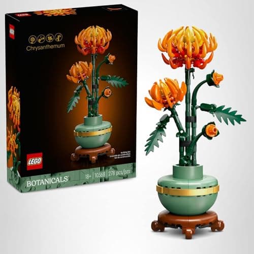LEGO Botanicals Chrysanthemum Building Set for Adults Ages 18+ - Artificial Flower for Dinner Table Centerpieces & Decoration - Gift for Birthdays - 10368 — view 6