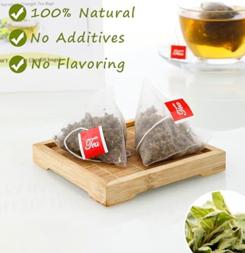 Premium 50 Mullein Leaf Tea Bags. Made with 100% Pure Mullein Leaves, for Lungs Cleanse and Respiratory Support, No Flavoring & No Additives & Caffeine Free. — view 5