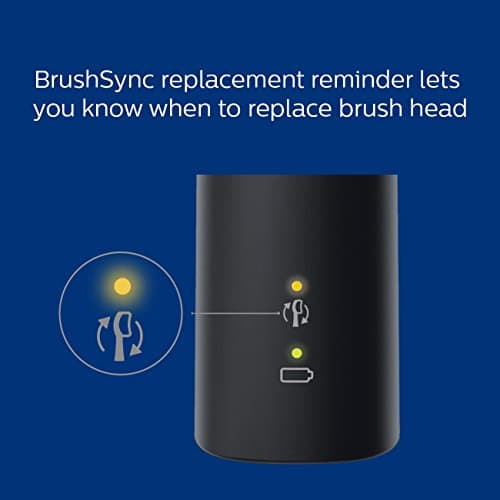 Philips Sonicare ProtectiveClean 5300 Rechargeable Electric Toothbrush, with Pressure Sensor, 3 Cleaning Modes, SmarTimer and QuadPacer, with 2 Bonus Brush Heads, Travel Case, Black, Model HX6423/34 — view 6