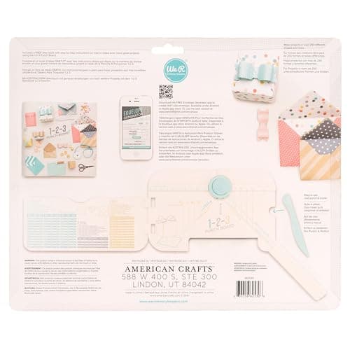 We R Memory Keepers 123 Punch Board, Create Custom Envelopes, Boxes, and Bows, All-in-on Punch Board, Use with Cardstock or Favorite Paper, Gift Boxes, Birthdays, Holidays, Wedding Showers, Parties — view 3
